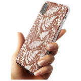 Wildflowers and Ferns on Terracotta Slim TPU Phone Case Warehouse X XS Max XR