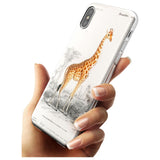 Vintage Girafe Art Slim TPU Phone Blanc Space X XS Max XR