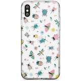 Spring Insects Black Impact Phone Case for iPhone X XS Max XR