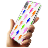 Rainbow Pop Lightning Black Impact Phone Case for iPhone X XS Max XR