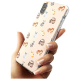 Cute Cat Pattern Black Impact Phone Case for iPhone X XS Max XR