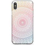 Large Rainbow Mandala Transparent Design Black Impact Phone Case for iPhone X XS Max XR