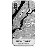 Map of New York, New York Slim TPU Phone Case Warehouse X XS Max XR