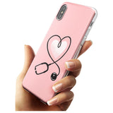 Medical Inspired Design Stethoscope Heart Slim TPU Phone Case Warehouse X XS Max XR