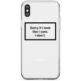 'Sorry if it looks like I care' iPhone Case  Slim Case Phone Case - Case Warehouse