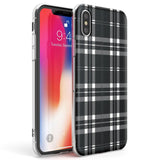 Divine Black Plaid Phone Case iPhone X / iPhone XS / Clear Case,iPhone XR / Clear Case,iPhone XS MAX / Clear Case Blanc Space