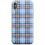 Blue Plaid iPhone Case  Slim Case Phone Case - Case Warehouse