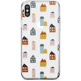 Cute Scandinavian Buildings Slim TPU Phone Case Warehouse X XS Max XR