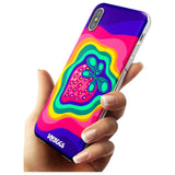 Strawberry Rainbow Black Impact Phone Case for iPhone X XS Max XR