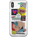 Retro Sticker Mix Black Impact Phone Case for iPhone X XS Max XR