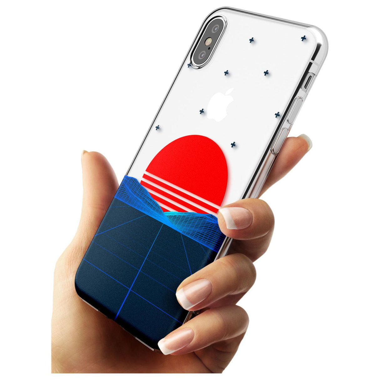 Japanese Sunset Vaporwave Slim TPU Phone Blanc Space X XS Max XR